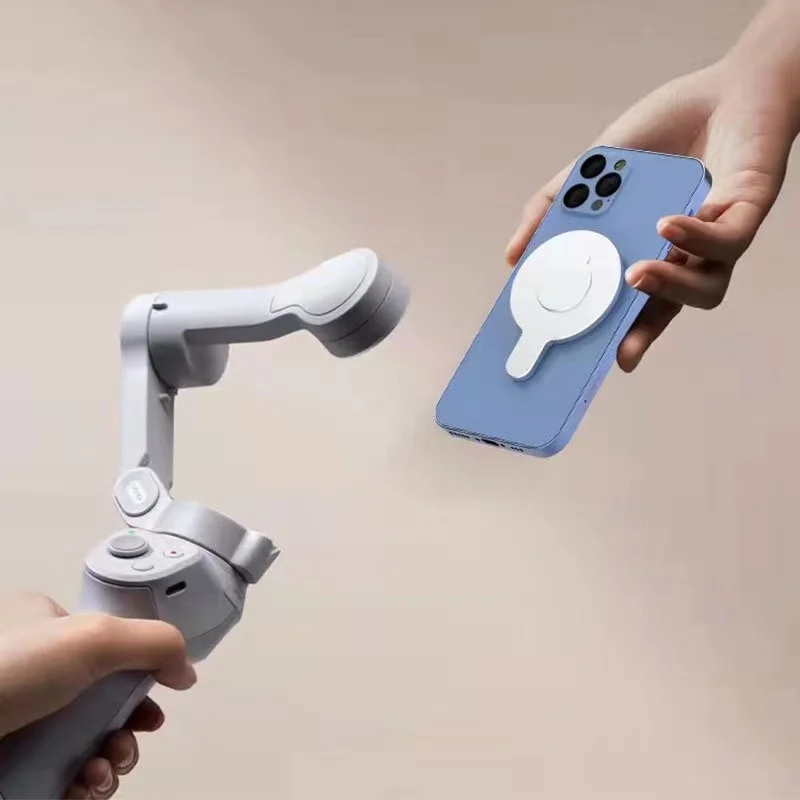 Купи Magnetic Suction Compatible For DJI Osmo Om5 4se Handheld Gimbal Stabilizer Magsafing Phone Holder Metal Magnetic Piece Accesso за 458 рублей в магазине AliExpress