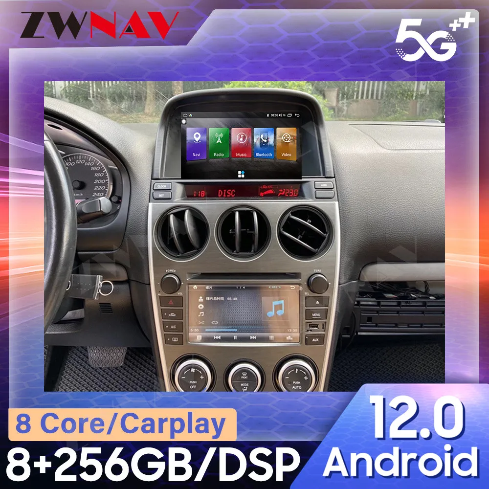 

For Mazda 6 CARPLAY Android 12 Car Radio Stereo Receiver Autoradio Multimedia Player GPS Navigation