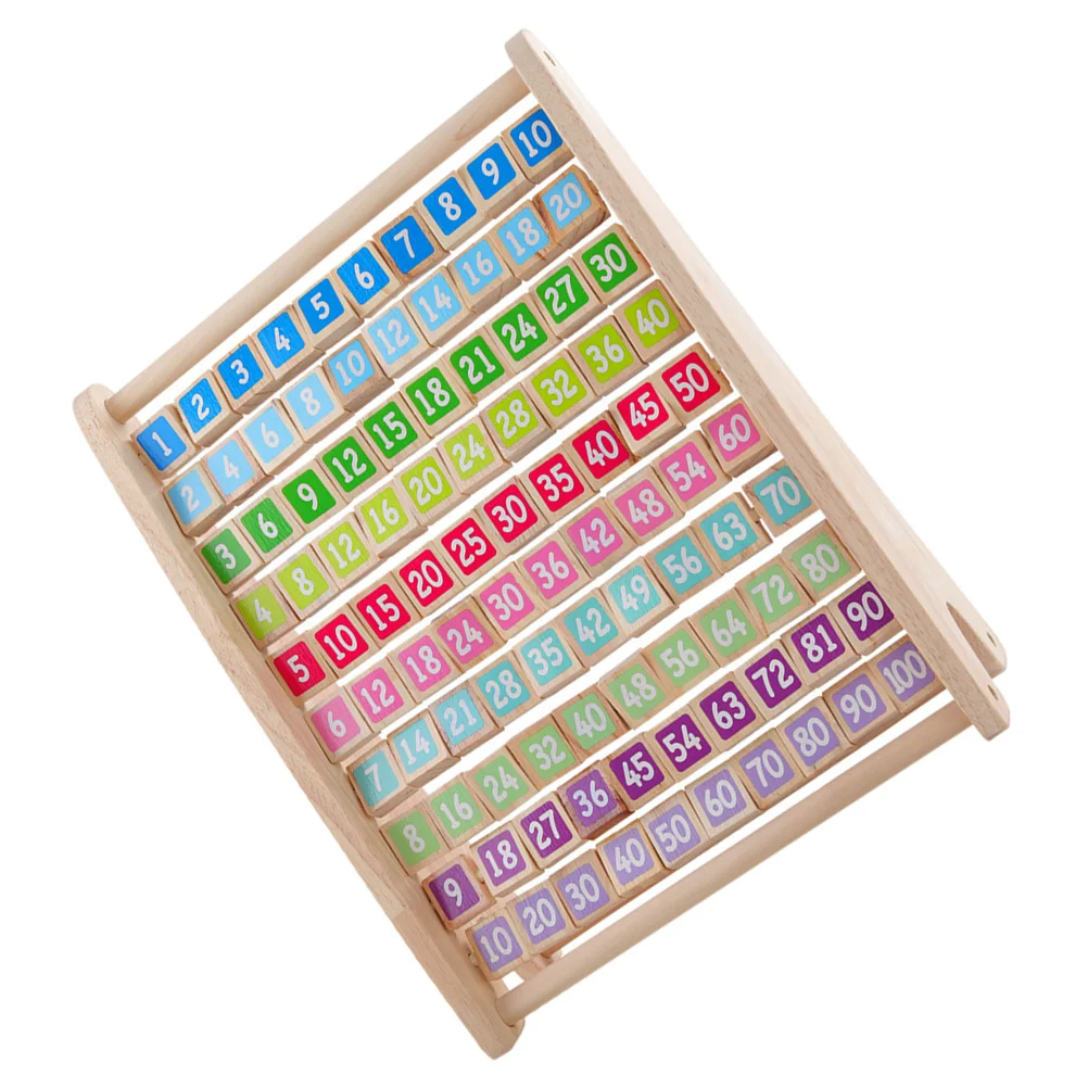 

Practical Wooden Multiplication Board Oral Calculation Board Math Learning Tray