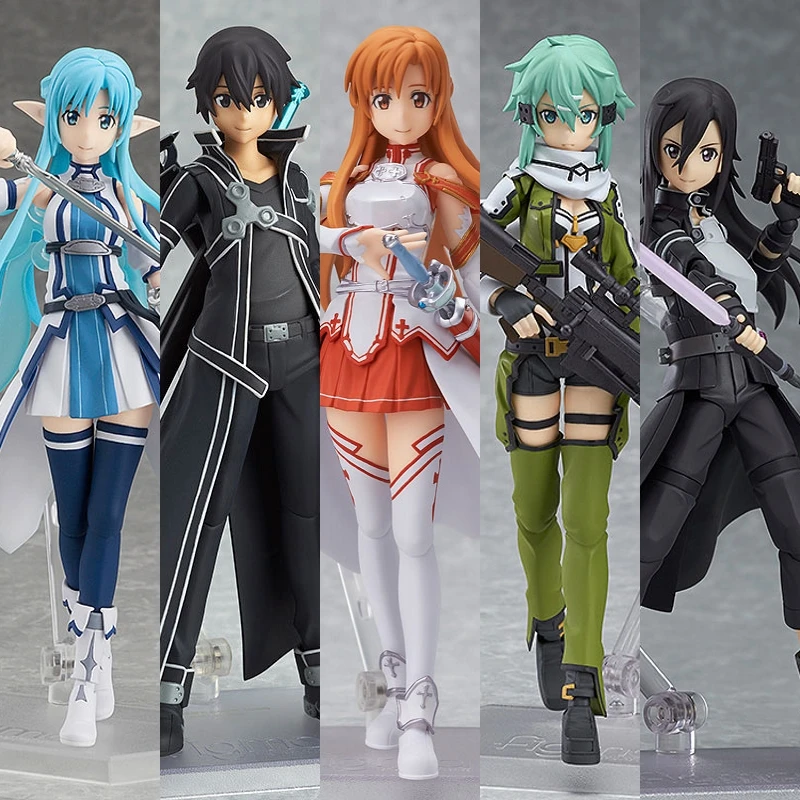 Figma Sword Art Online Kirito 174 248 Asuna 178 если 241 фигурка модели игрушки подарок для коллекции