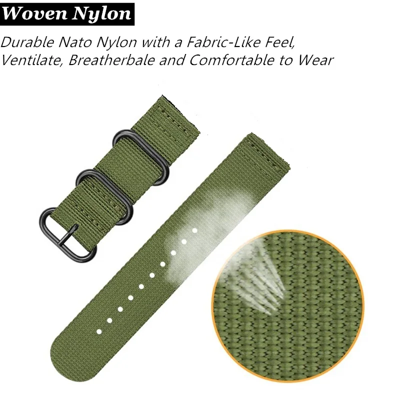 Nylon Canvas Wrist Strap For Suunto 9 7 Baro/Suunto D5 Spartan Sport Wrist HR/Baro Smart Watch Band Bracelets Correa 24MM Belts