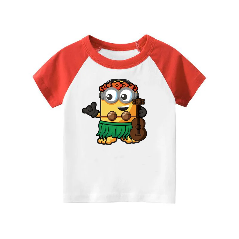 Забавная печать с миньонами для одежды утюг на заплатках полоски аппликации