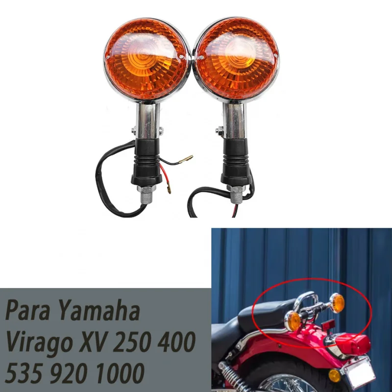Фото Указатель поворота мотоцикла, указатель поворота подходит для Yamaha Virago XV 250 400 535 920 1000 V-Star XVS 400 650 1100 VMax 1200 №1
