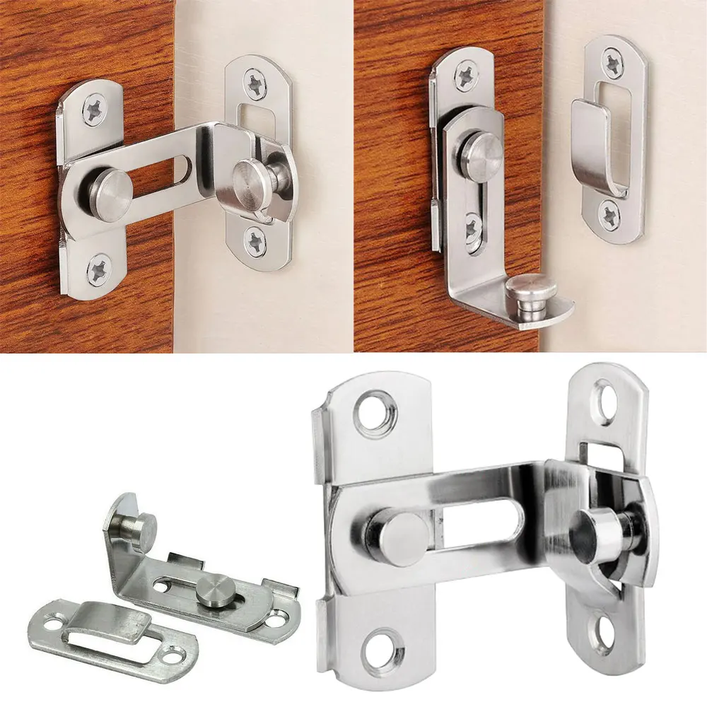 Защелка дверная под прямым углом 90 градусов из нержавеющей стали