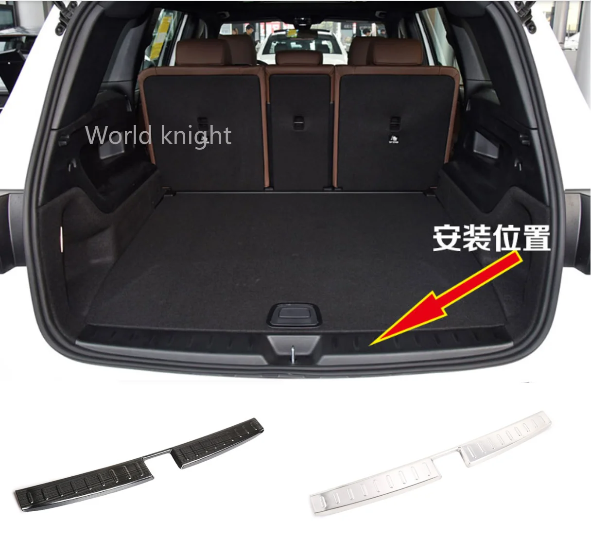 

Stainless Steel Car Inner Rear Bumper Guards Protective Cover Trim Part For Mercedes Benz GLB X247 180 200 2020 Auto Accessories