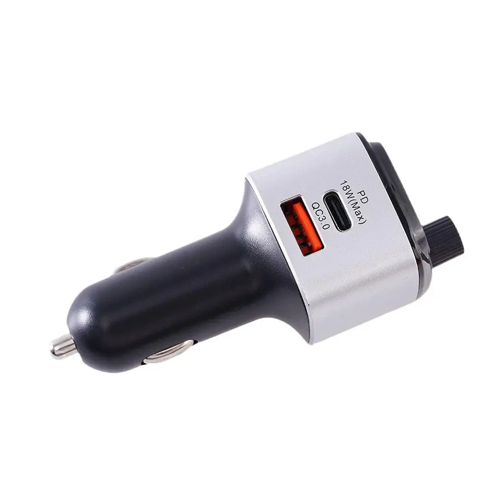 Fm-трансмиттер автомобильный совместимый с Bluetooth 5 0 18 Вт L0x1