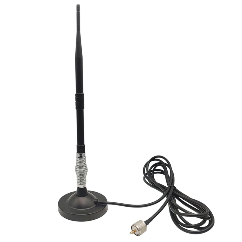 

Walkie-Talkie Locomotive Station Radio Large Sucker Antenna UV Dual-Band Antenna 350-390Mhz