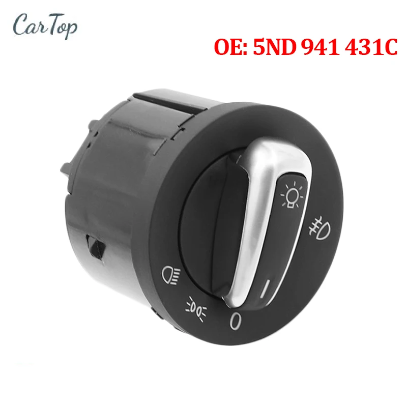 

5ND 941 431C Headlight Fog Lamp Switch For VW Golf MK5 MK6 Jetta Tiguan Caddy Passat B6 CC Touran 5ND 941 431A