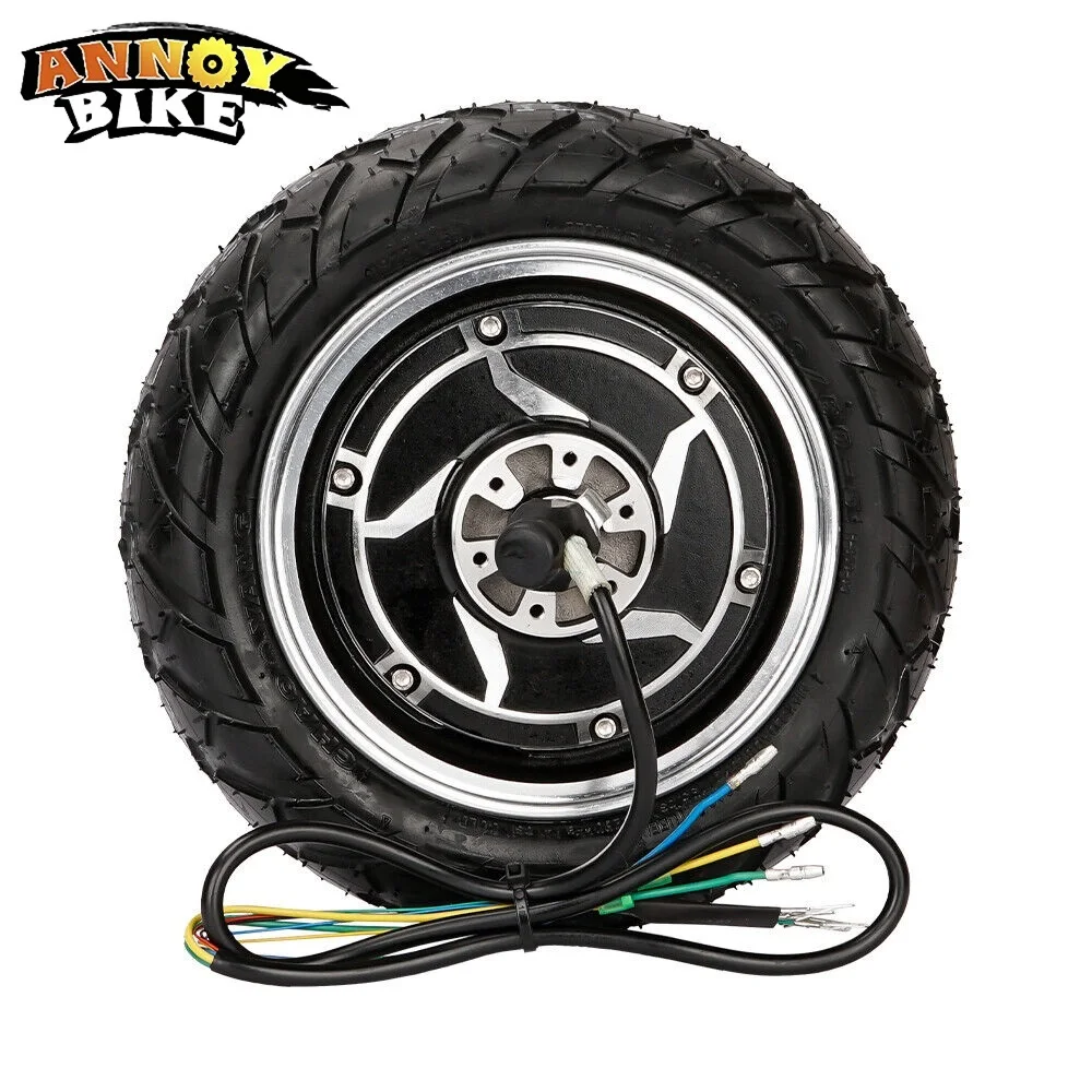 10-дюймовый Мотор Ступицы 48 в 1200 Вт, высокоскоростной бесщеточный мотор 60 км/ч, 10x-6 колесо шин для электрического мотоцикла, скутера