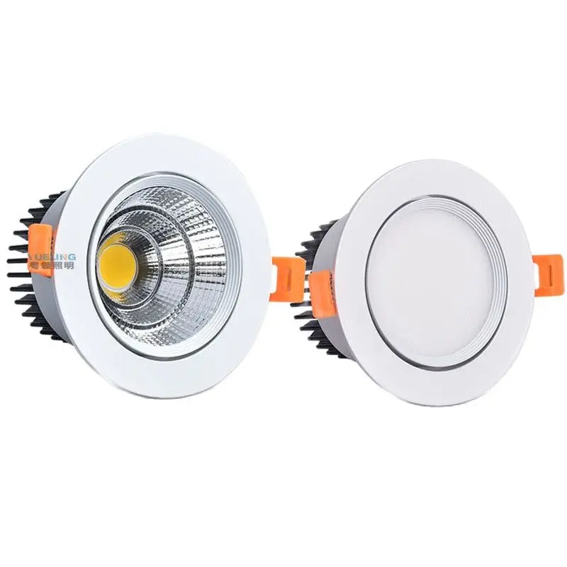 

Super Brightness AC85-230V LED COB Dimmable Downlights 3W 5W 7W 9W 12W 15W LED Ceiling Lamp Spot Light