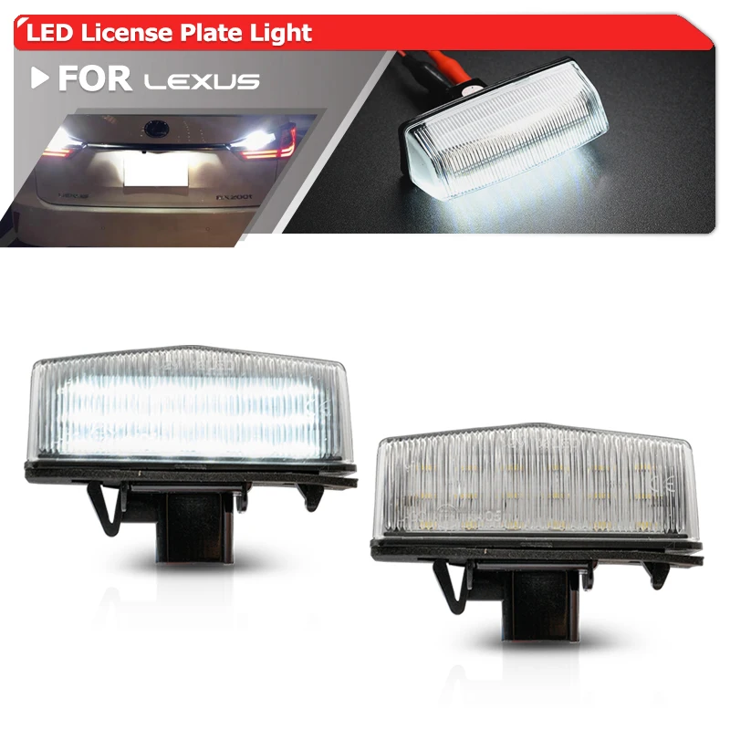 

2x для Lexus RX450h RX350 NX300h NX200t CT200h LCI модель Canbus светодиодные подсветки номерного знака в сборе автомобильные парковочные лампы 81270-76010