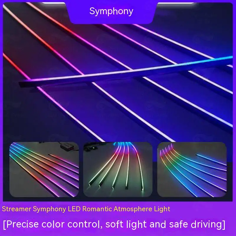 

[Official Recommendation] Universal Led Car Atmosphere Light Modified Streamer Magic Color Acrylic Hidden Music Atmosphere
