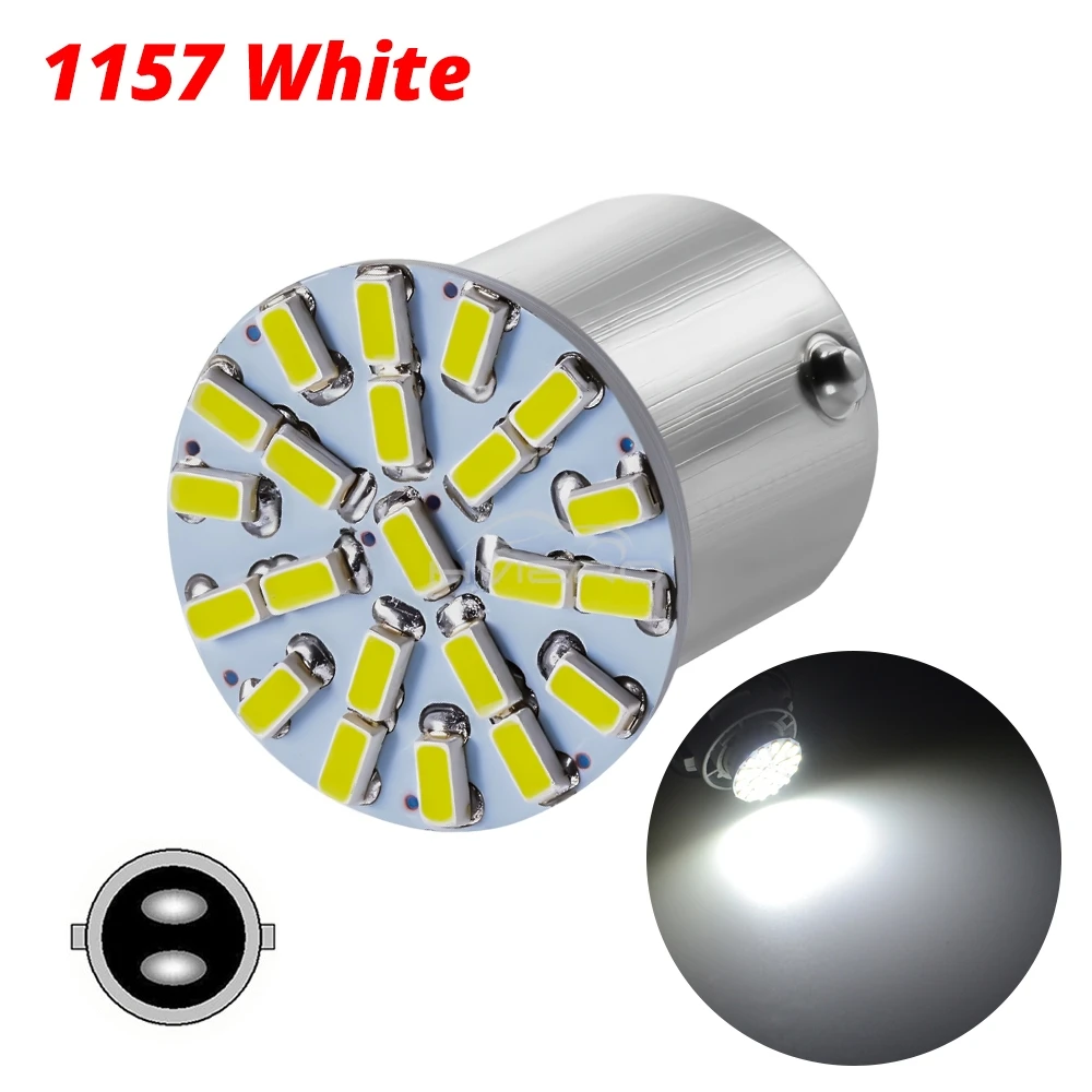 

1 шт. P21W 1157 BAY15D 1156 BA15S 3014 22SMD автомобильные стоп-сигналы поворота автостоянки светодиодные резервные задние лампы лампы номерного знака