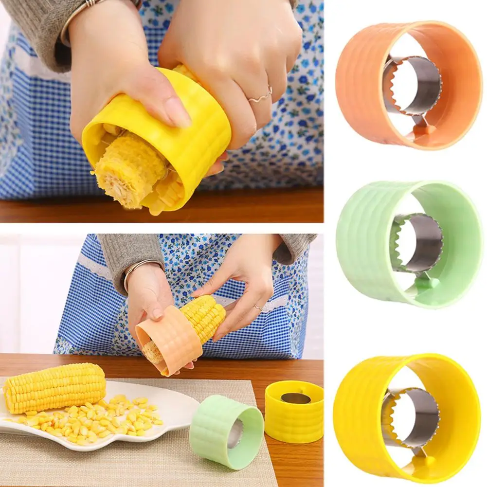 

Corn Separator Stainless Steel Corn Stripper Cutter Fast Threshing Home Kitchen Gadgets Practical Safe Tools Gadgets Kitchen