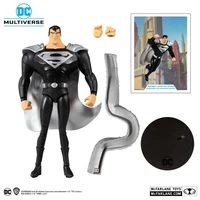 mcfarlane dc doll superman in black action figures assembled models childrens gifts marvel