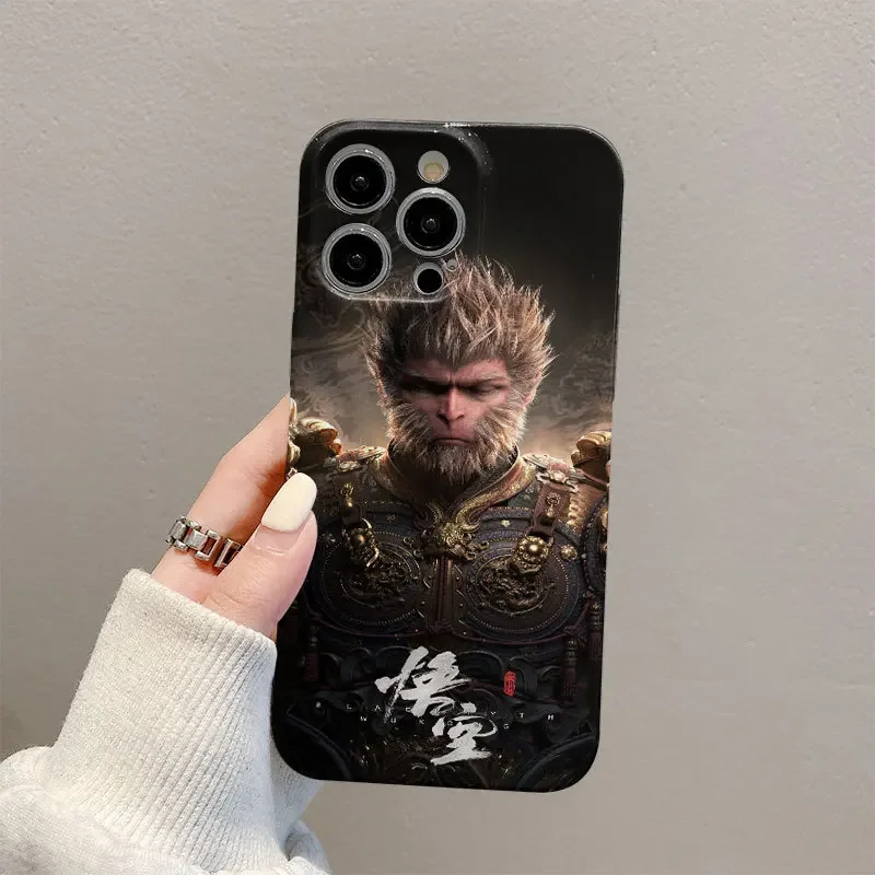 Чехол Для Телефона С Узором Black Myth Wukong Унисекс iPhone 15/14/13/12/11 Pro Max Корпус ПК