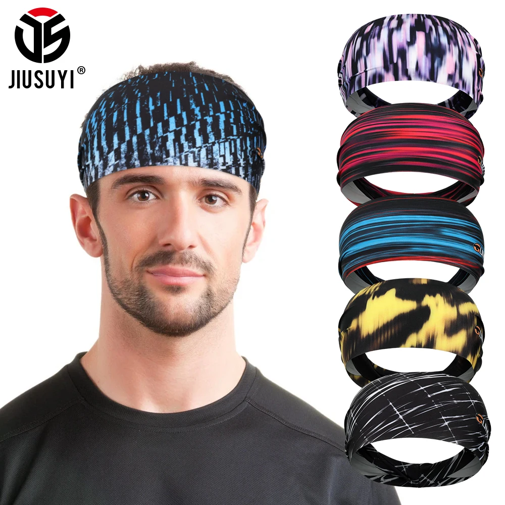 Sport Headband Badminton Overgrip Tennis Running Jogging Gym  Hair band Absorb-sweat Quick Dry Sweatband Men Forehead Bandage
