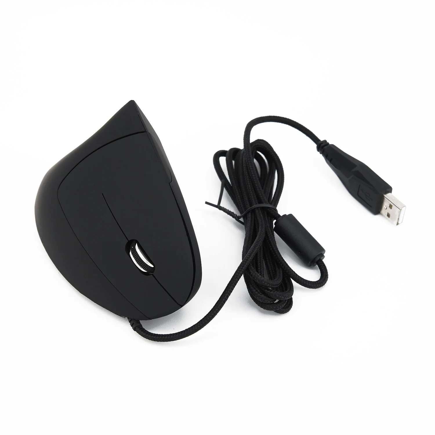 

New PC Laptop Ergonomic Optical USB Wired Vertical Mouse Mice 800/1200/2000/3200 DPI Wired Vertical Mouse(black)