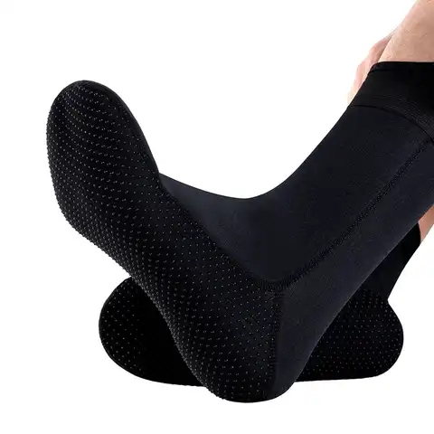 Короткие носки для дайвинга 3 мм Неопреновые пляжные Водные Носки-Нескользящие сохраняющие тепло для плавания с подводным плаванием для мо...