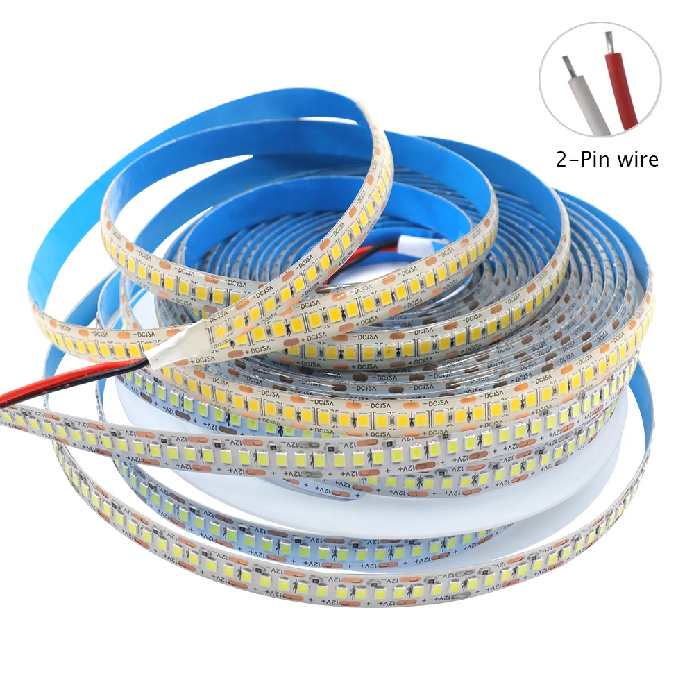 

5M LED Strip Light 12V 24V 2835SMD Flexible LED Tape Room Decor 240LEDs/m Waterproof Neon Light Ribbon Warm Natural Cold White