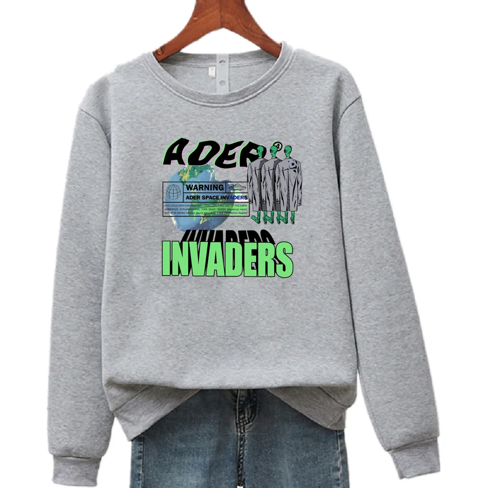 

ADER Unisex Printed Long Sleeve Crewneck Sweatshirt Casual Sweatshirt