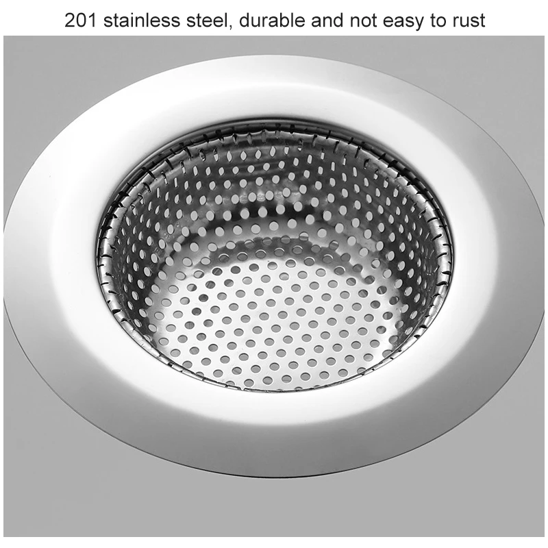 

Bath Sink Drain Sink Waste Screen Anti-clog Mesh Leak Net Floor Drain Stainless Steel Sink Washing Cage Sewer Strainer
