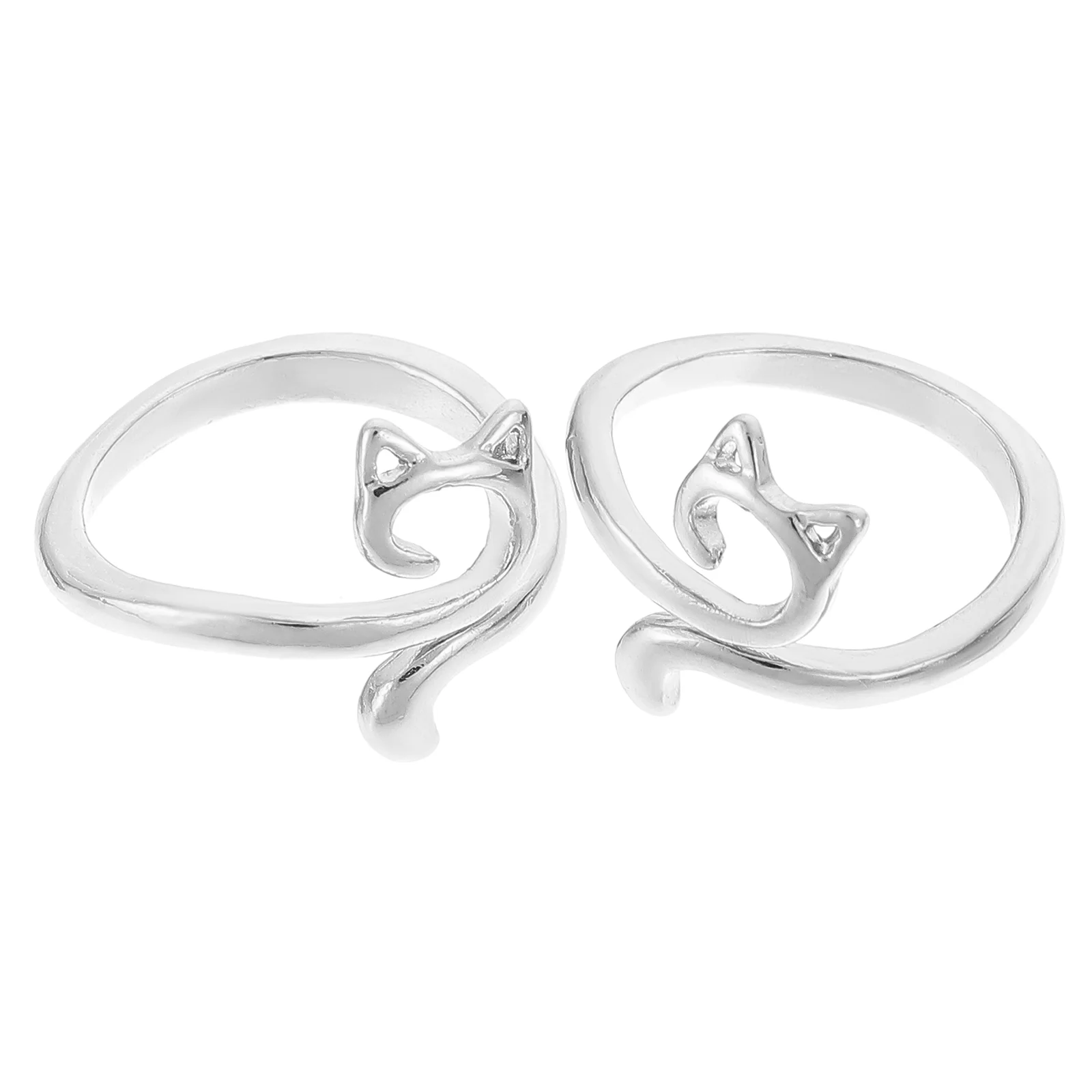 

Cat Crochet Loop Ring Open Finger Rings Adjustable Knitting Finger Ring Yarn Guide Finger Holder Thimbles Rings Quilting Sewing