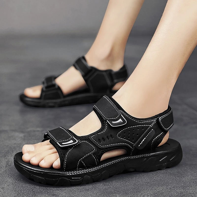 

Men's Male Black Sandal Fashion Summer Sandals Best Sellers In 2023 Products Shoes for Men with Zapatos Hombre Zapatos
