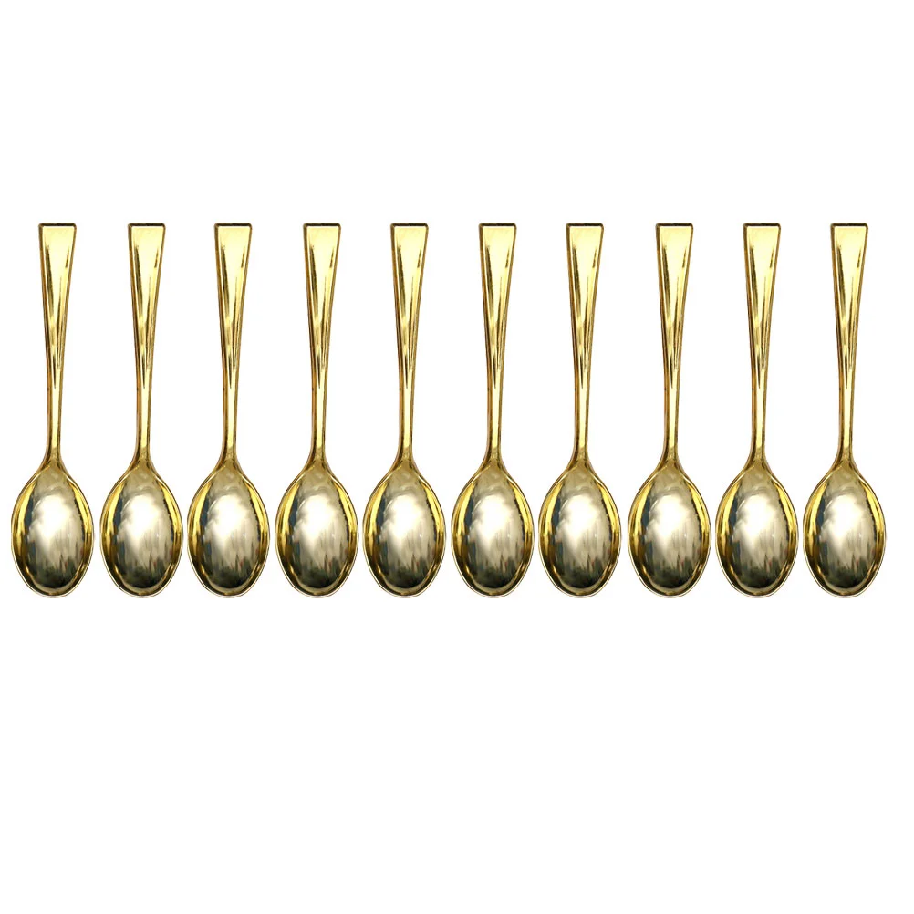 

48Pcs Disposable Dessert Spoons Plastic Mini Spoons Mini Pudding Spoons Plastic Scoops