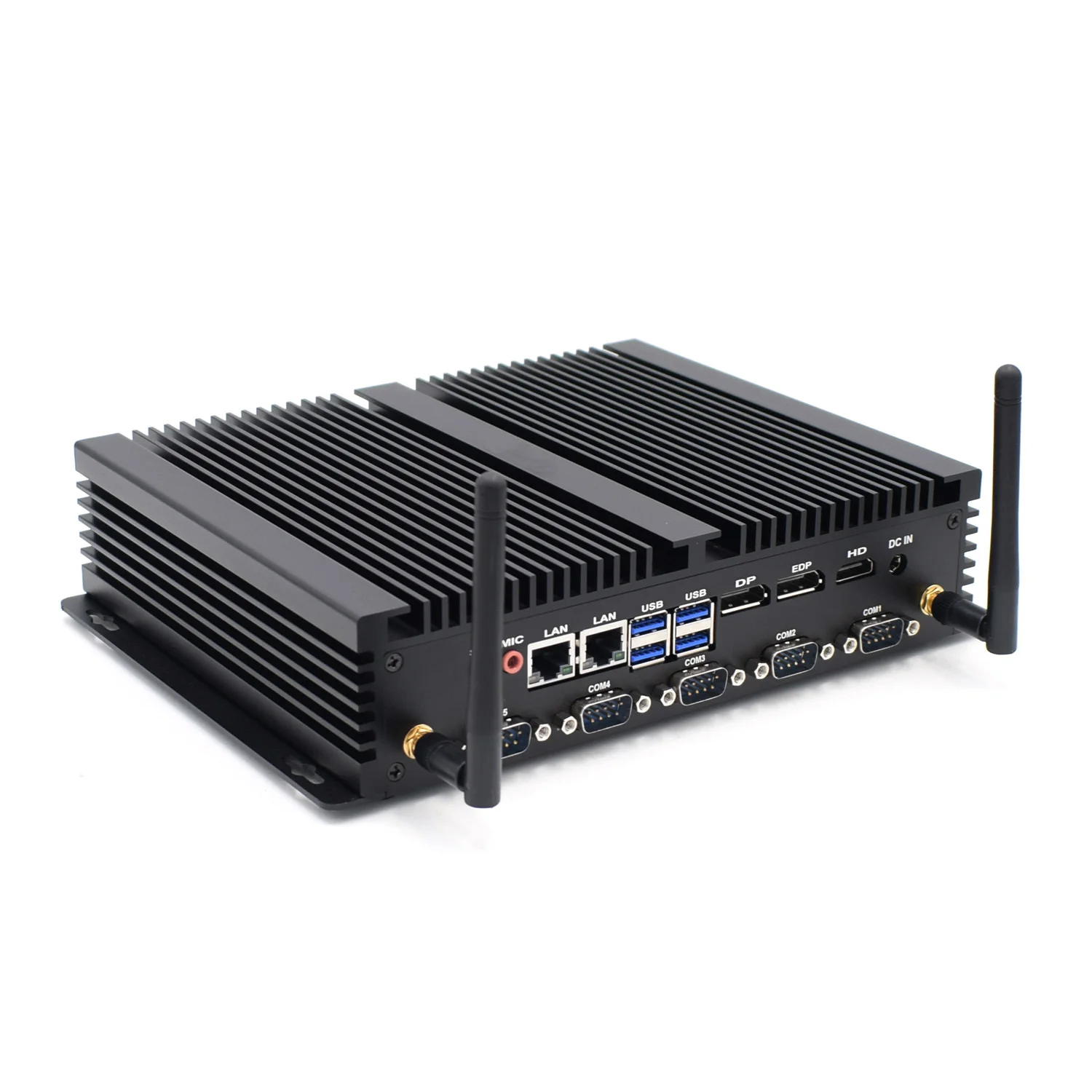 Мини-ПК 8-го поколения Intel Core i5 8250U i7 8550U 3 * Storage RS232/485 COM LPT HDMI DP EDP промышленный