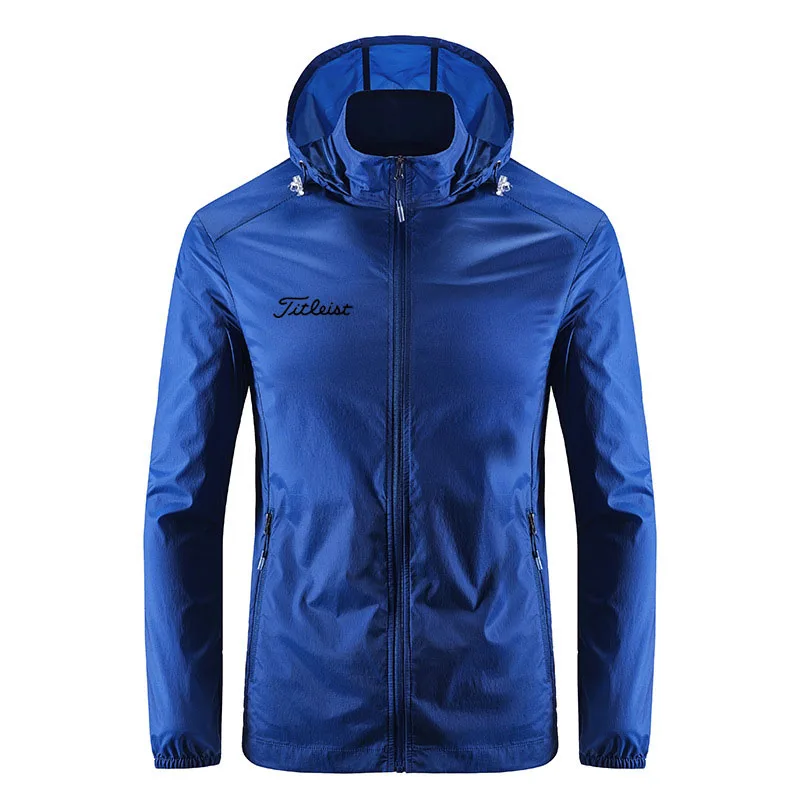 2023 New Spring Summer Camping Rain Golf Jacket Men's Waterproof Clothing Windbreaker Coat Outdoor Clothing Quick Dry Sport Wear images - 6