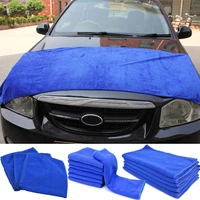 60160cm blue large microfibre cleaning auto car detailing soft cloths wash towel duster tool wholesale quick delivery