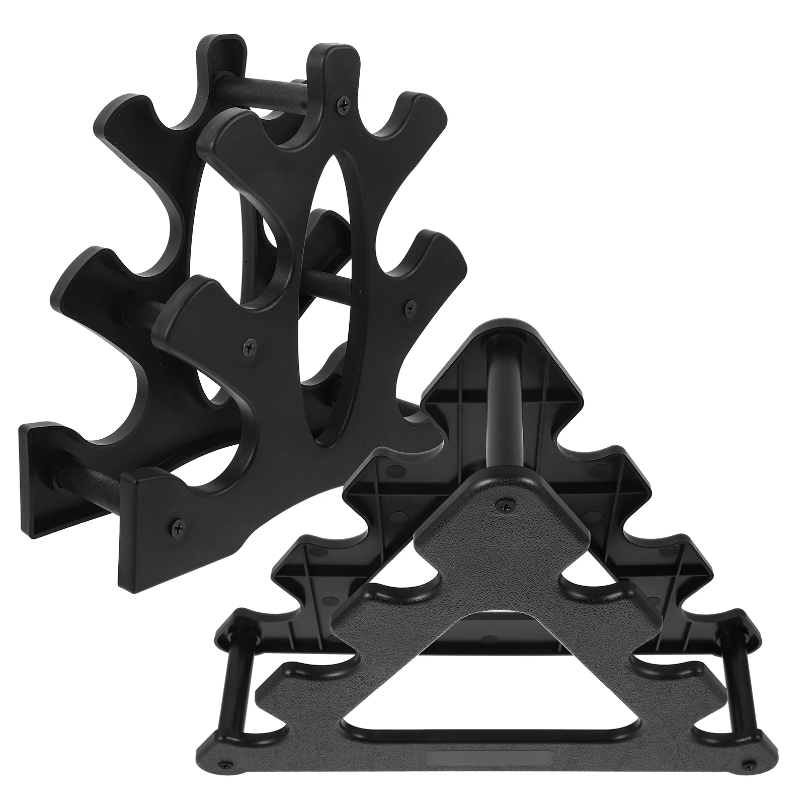 

2Pcs Dumbbell Storage Rack Dumbbell Stand Plastic Heavy Duty Dumbbell Holder Dumbbell Organizer