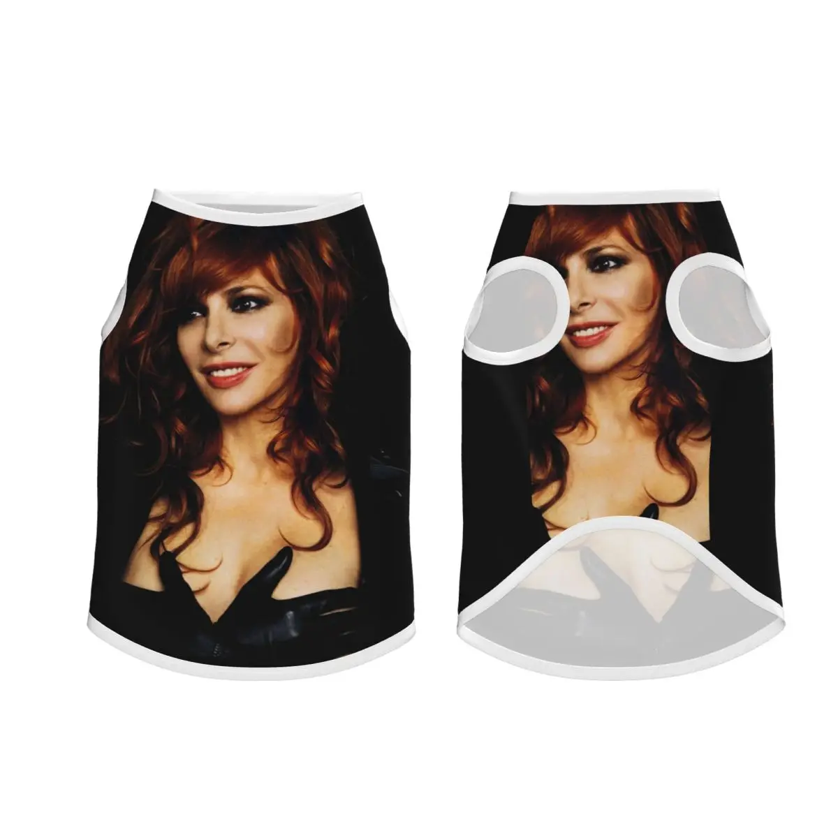 Фото Милые жилеты для домашних животных Mylene Farmer, мягкая куртка для собак и кошек, дышащая одежда для домашних животных, аксессуары для собак №2
