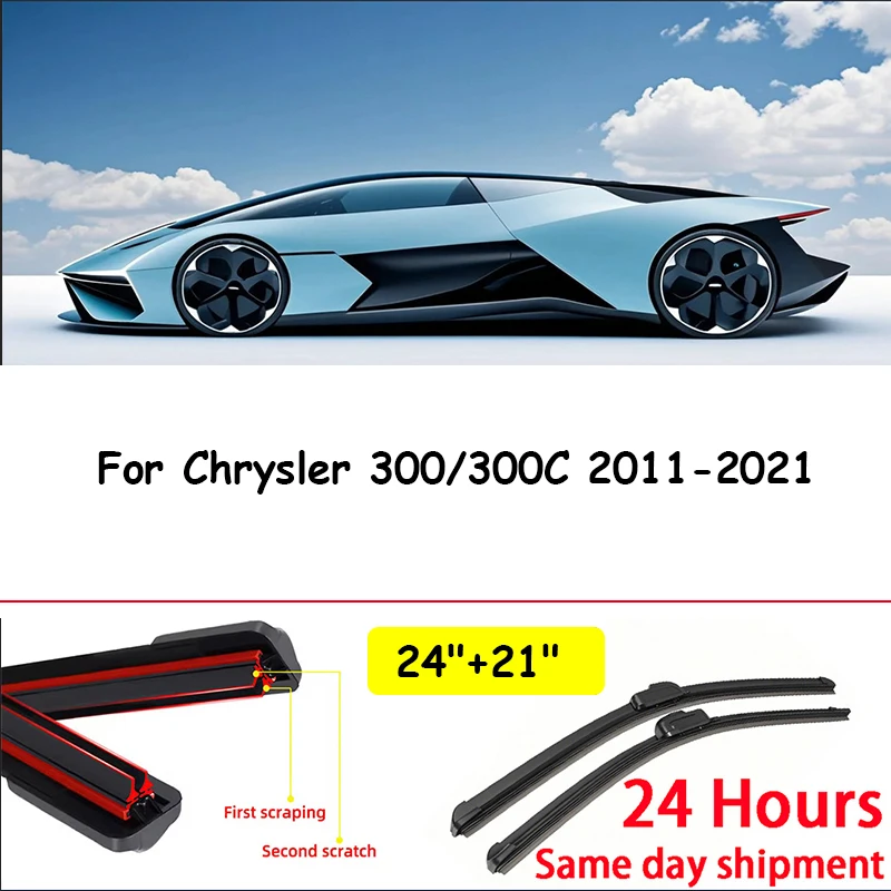 

Для Chrysler 300/300C 2011-2021 2012 2013 2014 2015 2016 LHD и RHD передние щетки стеклоочистителя лобовое стекло щетка 24 "+ 21"