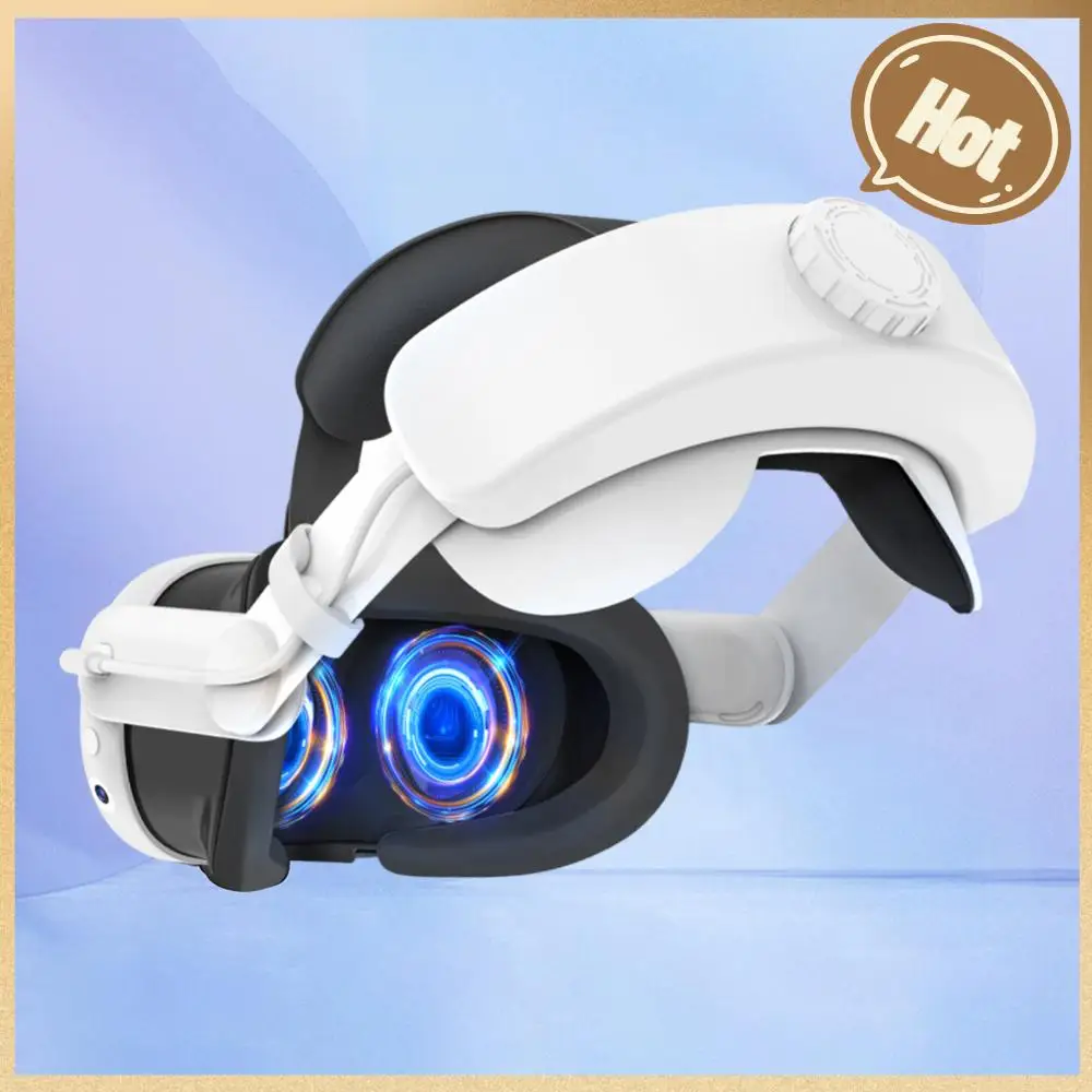 

Adjustable VR Replacement Elite Head Strap Reduced Pressure Sponge Headwear Comfortable 6000mAh Battery for Oculus/Meta Quest 3