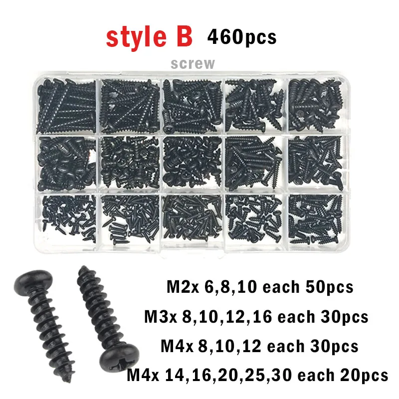 

Набор саморезов ZONSANTA из углеродистой стали M1.2 M1.4 M2 M3 M4