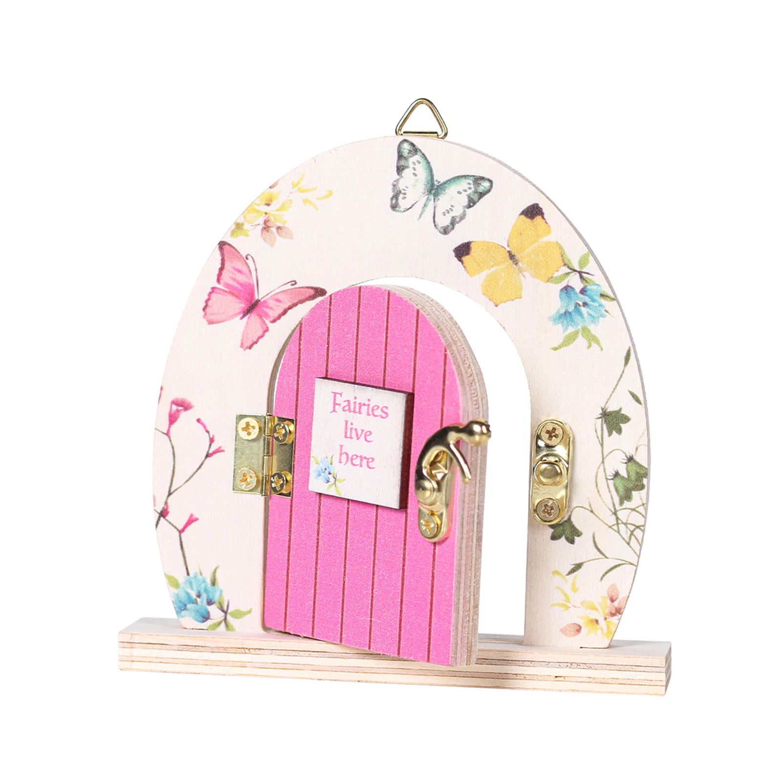 

Fairy Door Garden Decor Pink Fairy House Door Garden Accessories Elf Doors Outdoor Decor Mini Fairy Garden Resin Ornaments