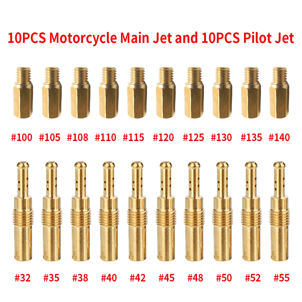 

Carburetor Main Jet Kit with Slow/Pilot Jet Set Replacement Fir For NSR KSR PWK PWM Keihin OKO CVK Motorcycle Carburetor