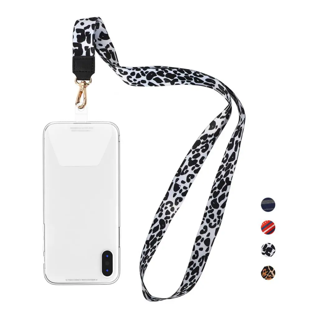 

Universal Phone Lanyards Nylon Patch Anti-lost Neck Cord Crossbody Detachable Cellphone Strap Safety Tether Keychain Chain Rope