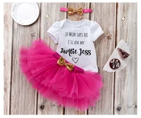 if mum says no ill ask my auntie baby girl outfit baby announcement gift first time auntie newborn clothes new baby sets