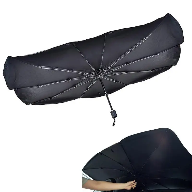 

Зонт для лобового стекла автомобиля, солнцезащитный козырек отражает УФ-лучи и Защищает приборную панель от вращения Солнца, защита от солнца в салоне автомобиля