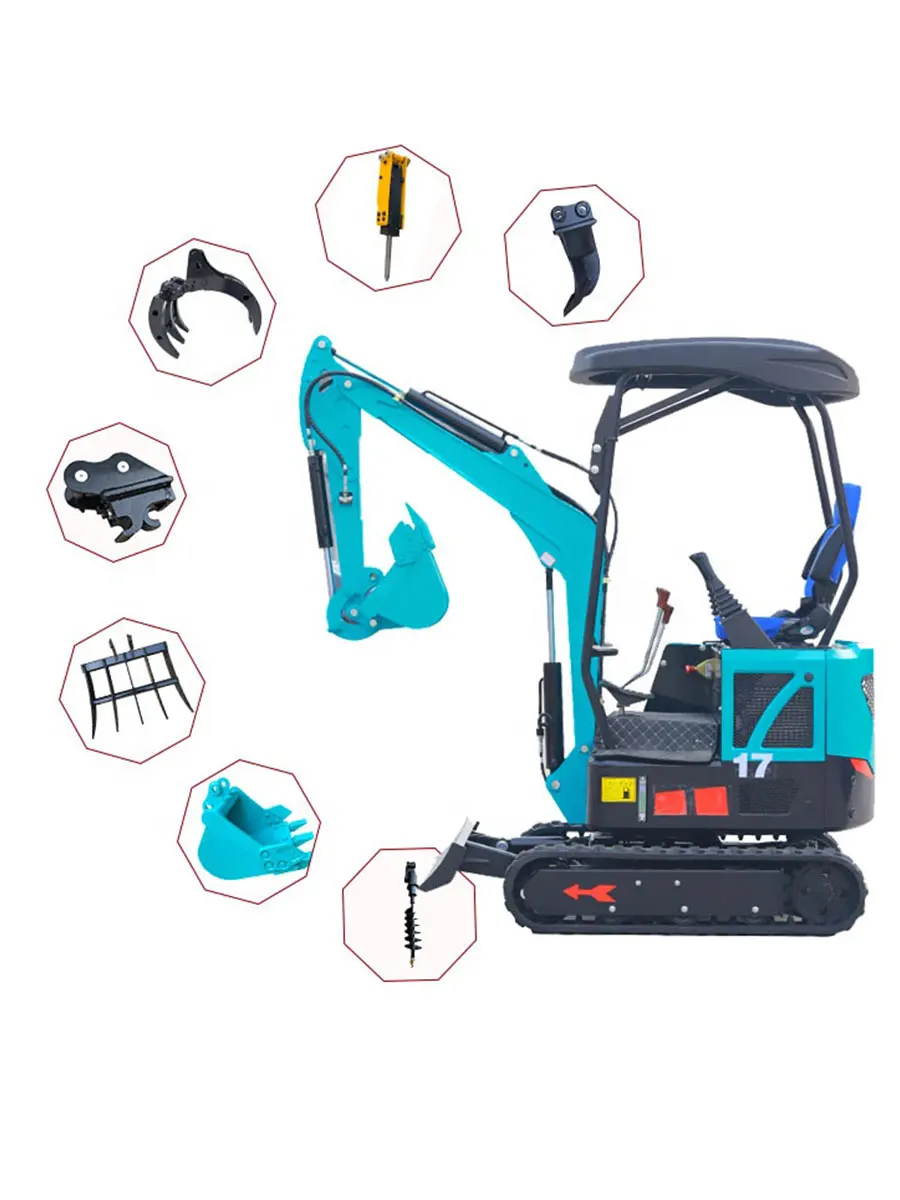 

1.7 ton small hydraulic excavator with cabin swing boom