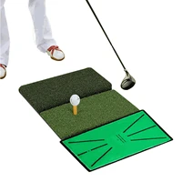 golf folding practice mat anti slip design foldable practice hitting mat anti slip golf hitting mat for indoor training backyard
