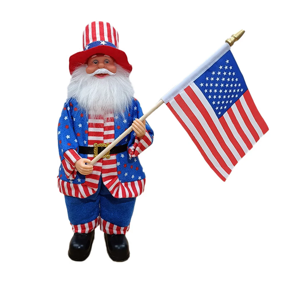 

Кукла День Независимости июля украшения мужчины патриотический 4й Старый Декор четвертая Статуэтка дядюшка статуя гнома американские наст...