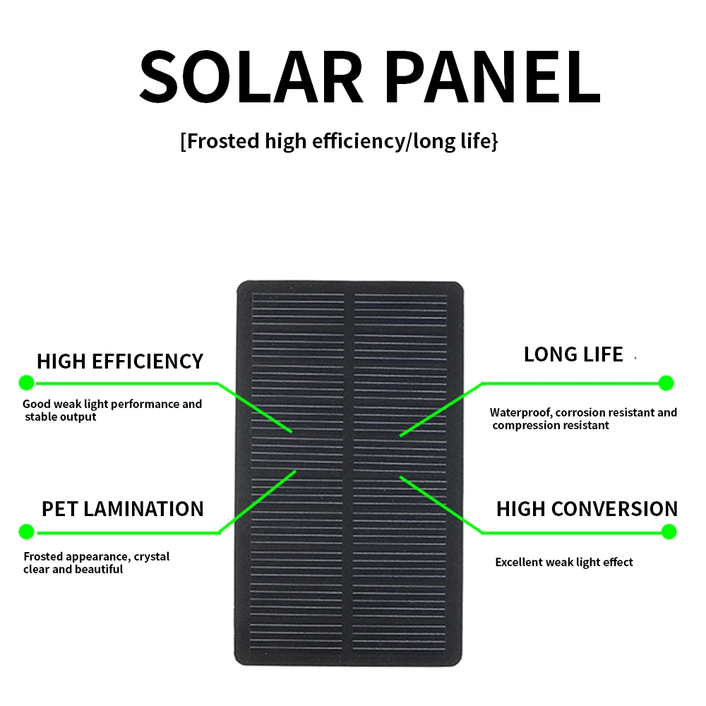 1W 5V solar panel Monocrystalline silicon solar laminate Solar Power Panel Module DIY power panel