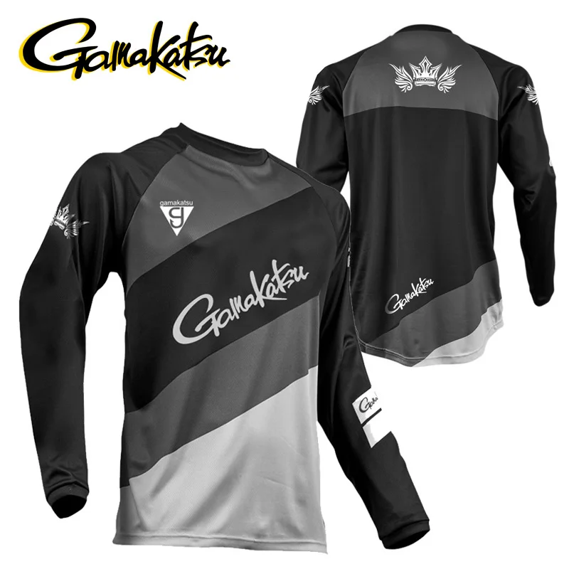 

2021 Quick Dry Fishing Clothing Outdoor Breathable Downhill Jersey Fishing Shirts Anti UV Sportswear Long Sleeve Fishing Jersey