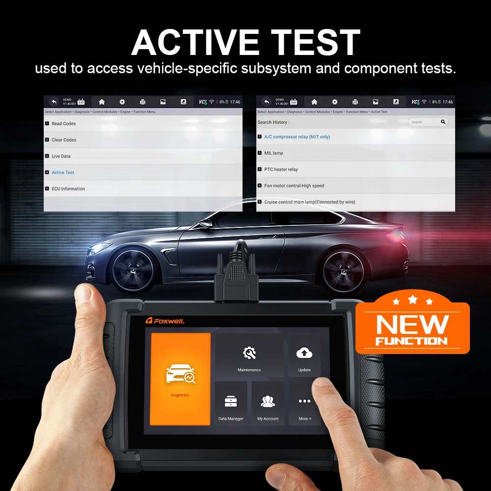 Автомобильный сканер Foxwell NT809 OBD2 профессиональные инструменты для диагностики