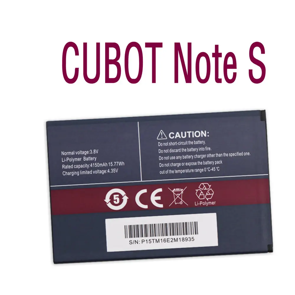 

Large Capacity Li-ion High quality Replacement Battery Authentic profession 4150mAh For CUBOT NOTE S Mobile phone