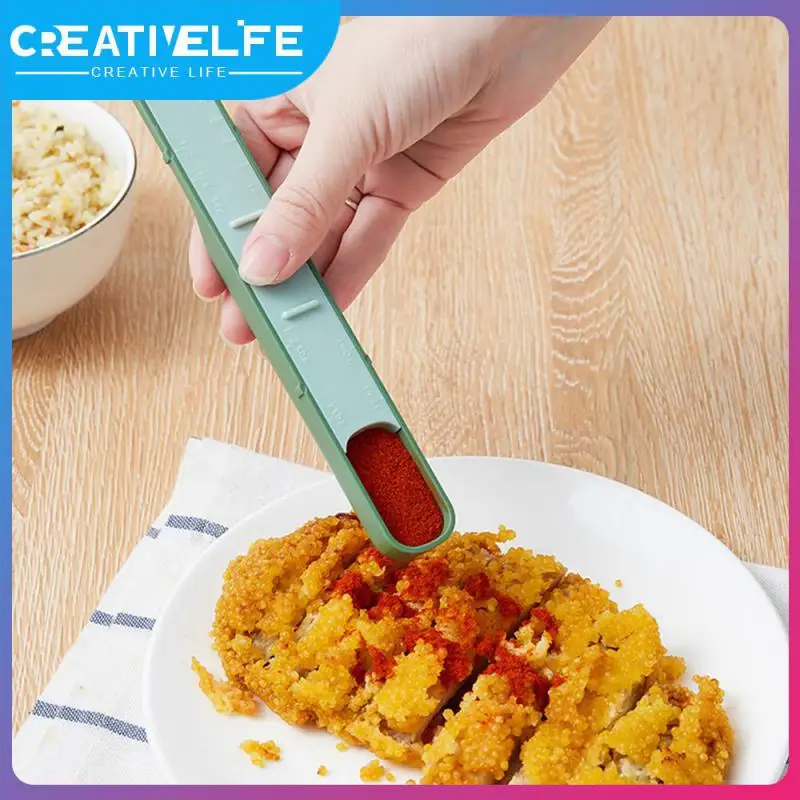 

Accurate Quantification Seasoning Scale Double-end Sliding Cover Metering Spoon Food Grade Materials Control Tools Accurate